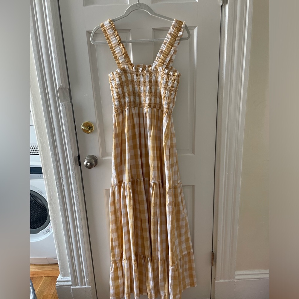 Abercrombie and Fitch gingam maxi dress